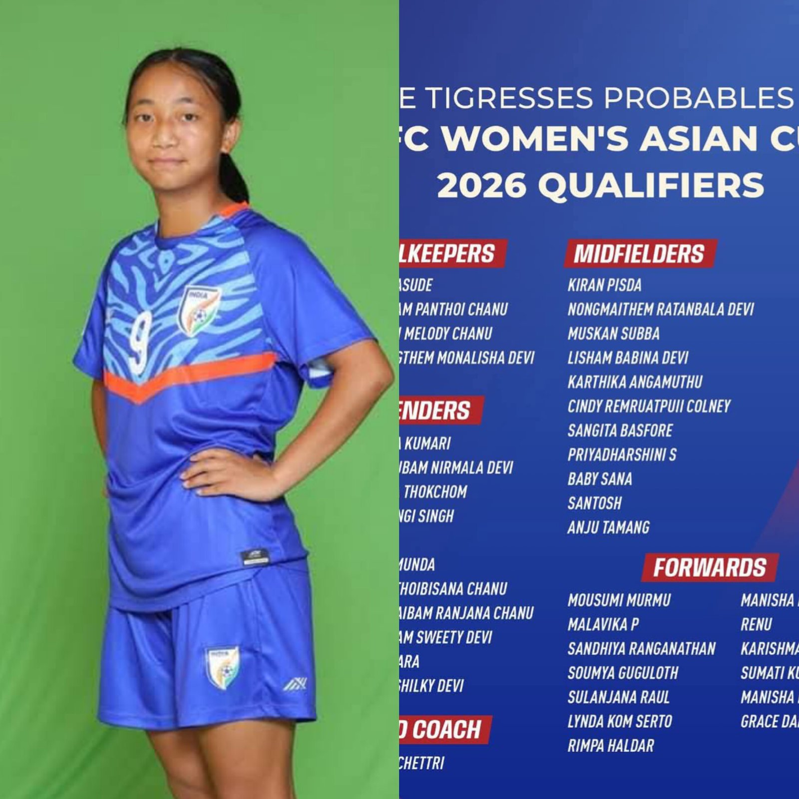 मुस्कान सुब्बाले बनाइन् एएफसी कपको सम्भावित सूचीमा स्थान